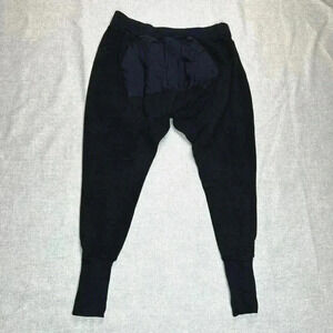 Seeker Thermal Pants Womens 2XL Harem Dropped Crotch Black Color Hemp Cotton